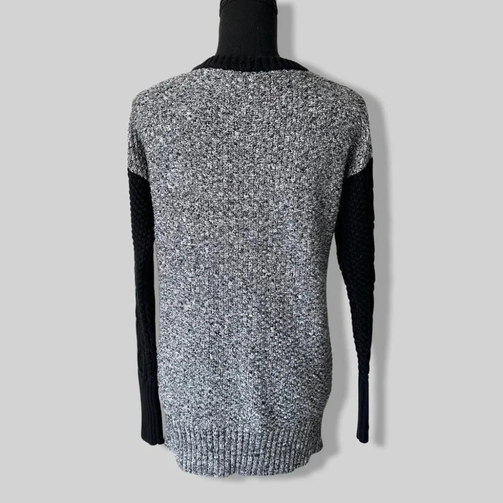 Bianca Nygard Cable Knit Patchwork Pullover Sweat… - image 3